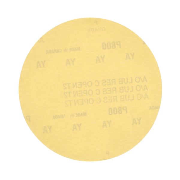 6 IN. GOLD RESERVE NO-FIL NORGRIP PAPER H&L DISC P800 GRIT A296