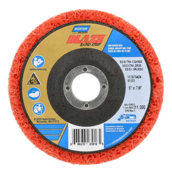 5 X 7/8 IN. BEAR-TEX BLAZE RAPID STRIP NON-WOVEN DISC EXTRA COARSE GRIT